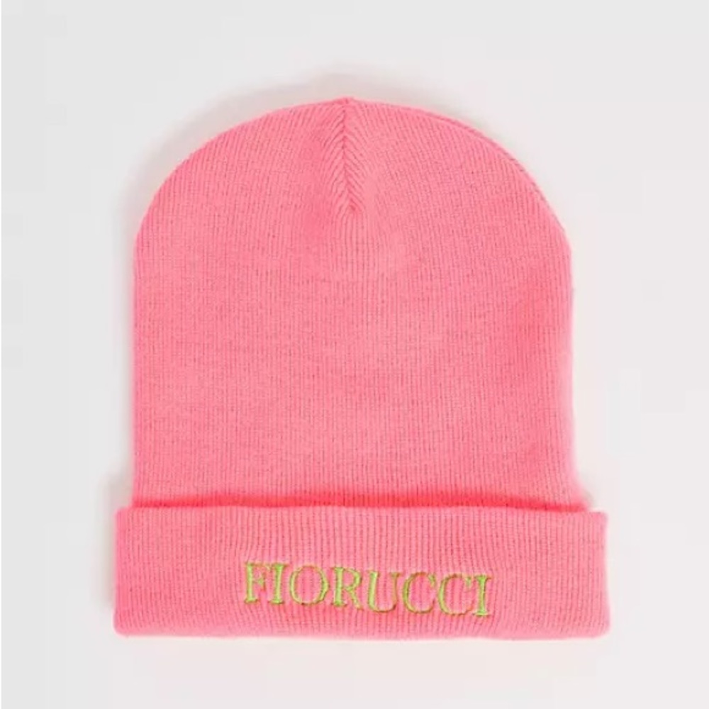 Pink Fiorucci beanie